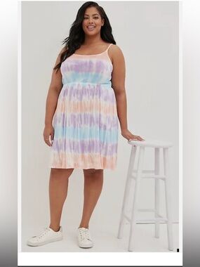 Torrid Pastel Tie-Dye Dress